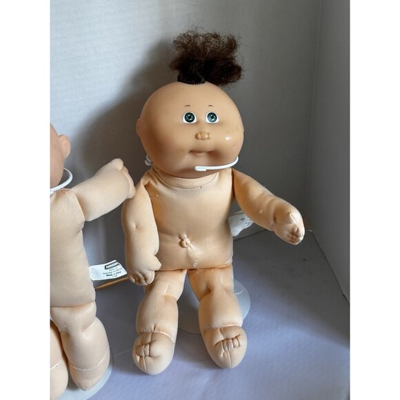 Vtg Cabbage Patch Kids Preemie Baby Dolls Lot Of 3 Has Flaws Needs TLC Paci READ - Picture 2 of 16